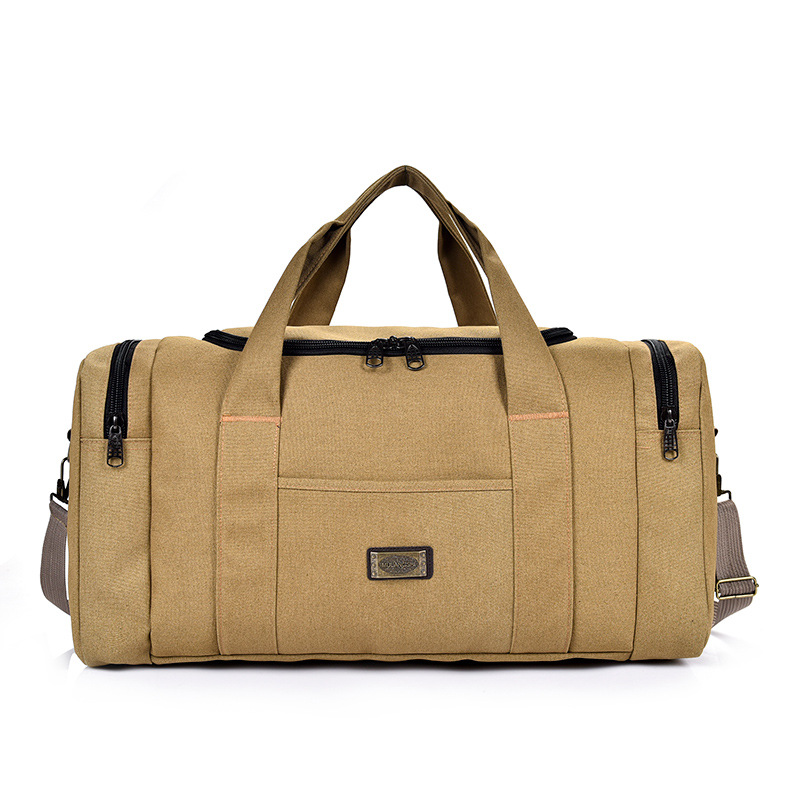 Große Canvas Reisetasche ⎜ Robuste Handgepäck-Tasche mit viel Stauraum und Minimalistischer Optik