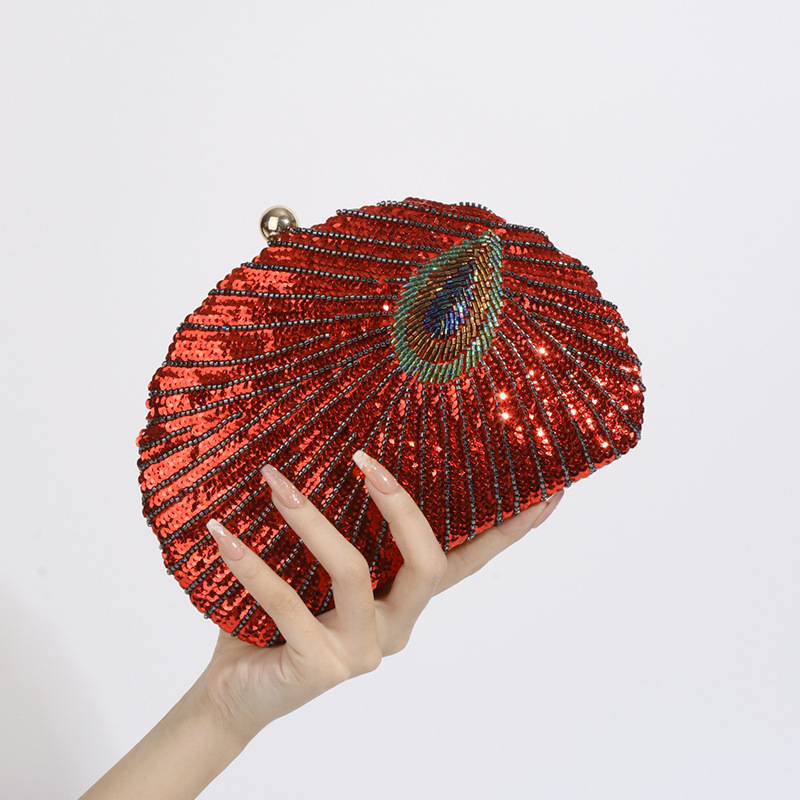 Funkelnde Clutch für Damen ⎜ Glitzernde Abendtasche mit Pailletten im eleganten Design