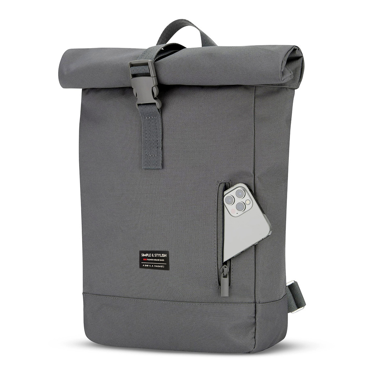 Rucksack für Damen ⎜ Stylischer Rolltop Backpack mit großer Kapazität für den Alltag