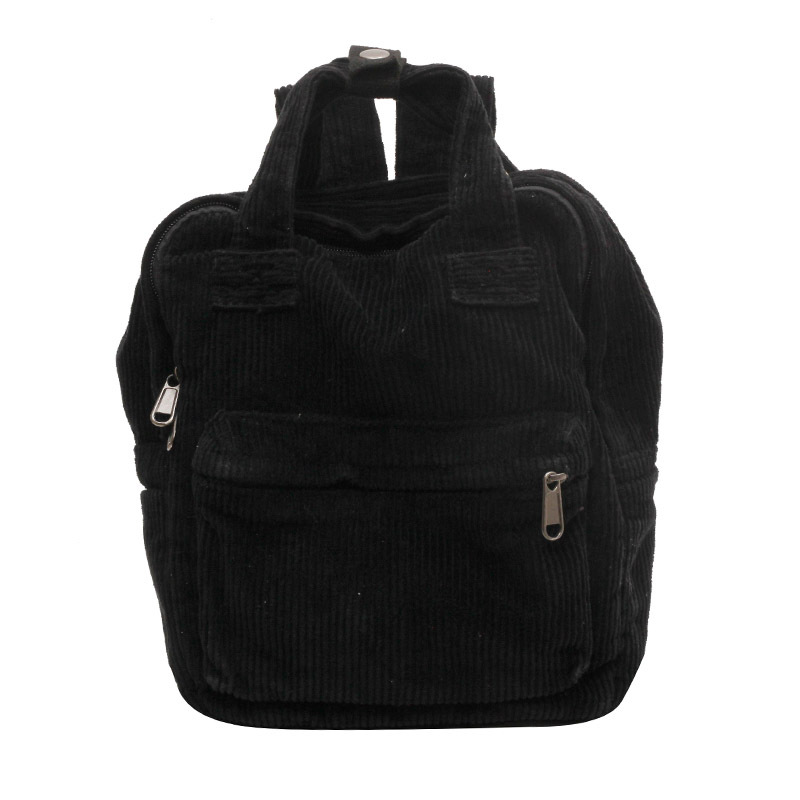 Kord-Rucksack für Damen ⎜ Modischer Mini-Rucksack aus weichem Cord mit verstellbaren Schulterriemen