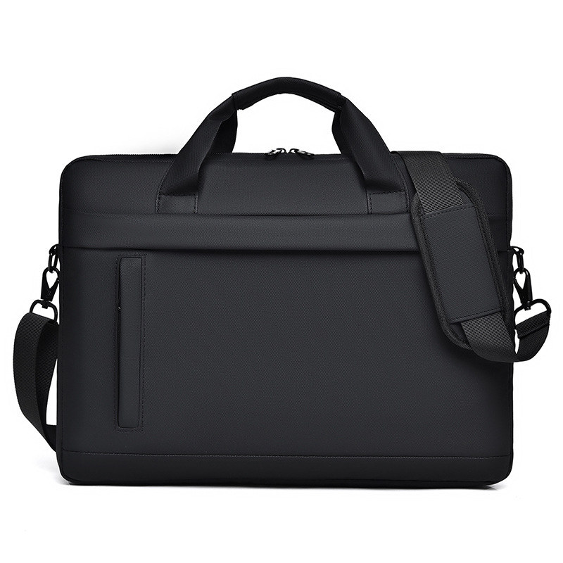 Laptoptasche für Herren ⎜ Schlichte Business-Tasche aus Leder mit großem Stauraum und Schultergurt