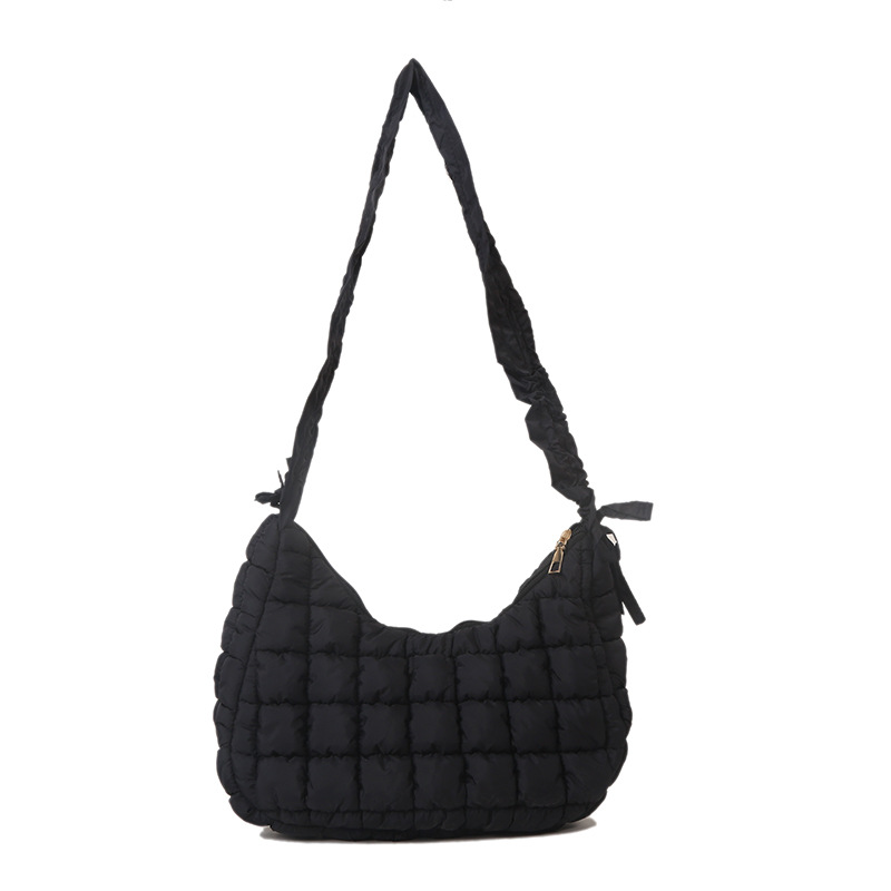 Quilted Schultertasche für Damen ⎜ Modische Henkeltasche mit verstellbarem Tragegurt und raffiniertem Design