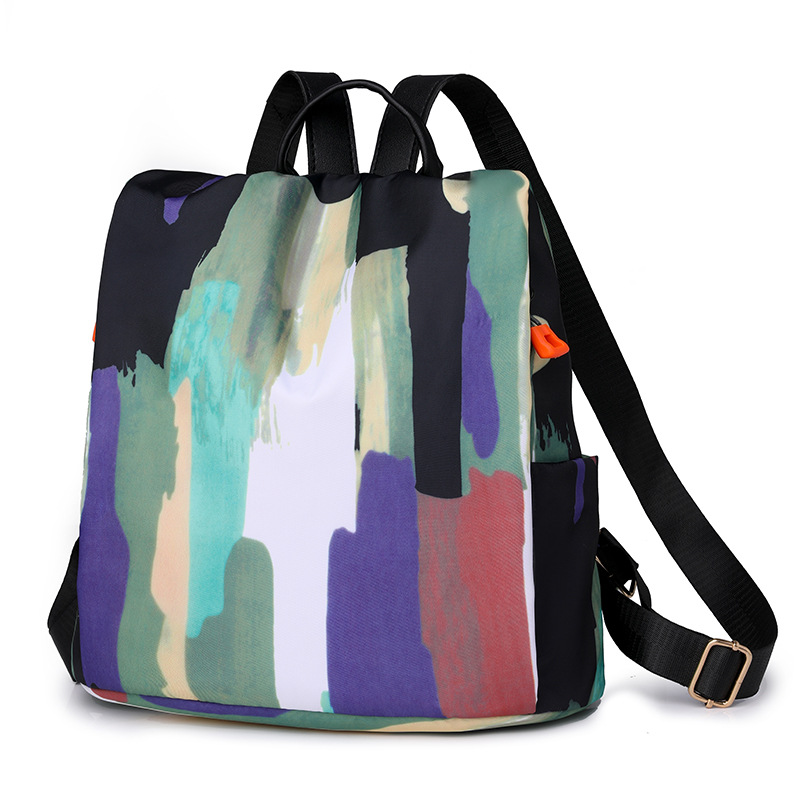Damen Rucksack ⎜ Leichtes Design aus Oxford Stoff mit Seitentaschen und wasserabweisender Oberfläche