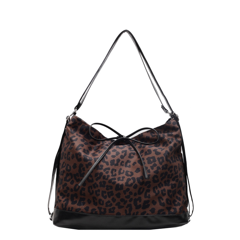 Rucksack für Damen ⎜ Modischer Leoprint-Rucksack mit großer Kapazität und variabler Tragefunktion für Alltag und Reisen