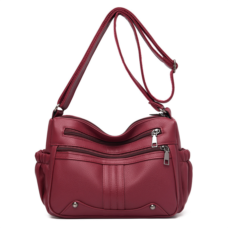 Damen Umhängetasche ⎜ Geräumige Schultertasche mit Praktischen Fächern und Verstellbarem Gurt