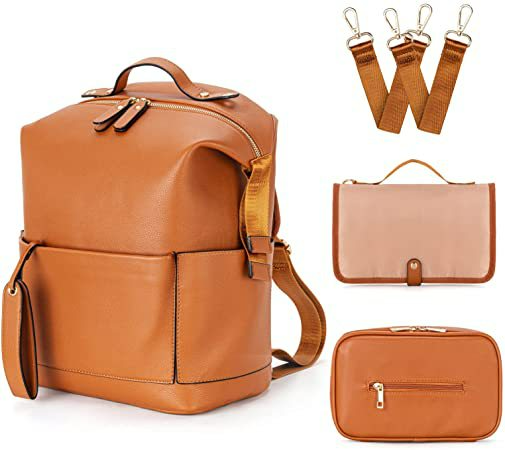 Wickelrucksack für Eltern ⎜ Großes Volumen mit praktischer Innenaufteilung