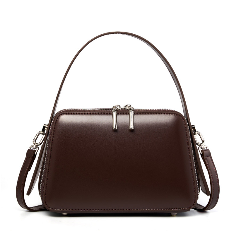Damen Umhängetasche mit Reißverschluss ⎜ Elegante Handtasche für Büro und Alltag