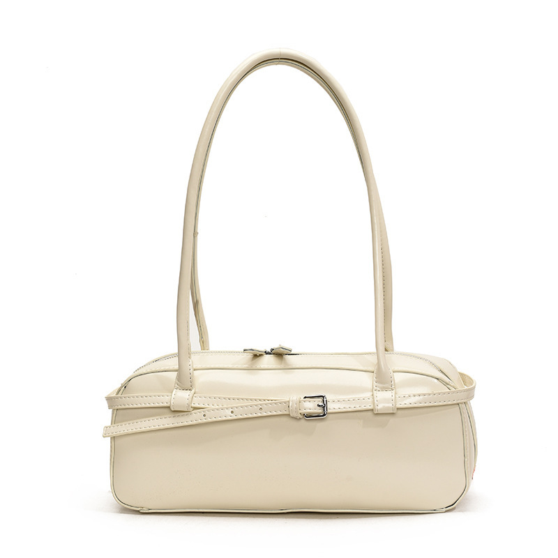 Handtasche für Damen ⎜ Schlanke Schultertasche in Lederoptik für Alltag und Büro