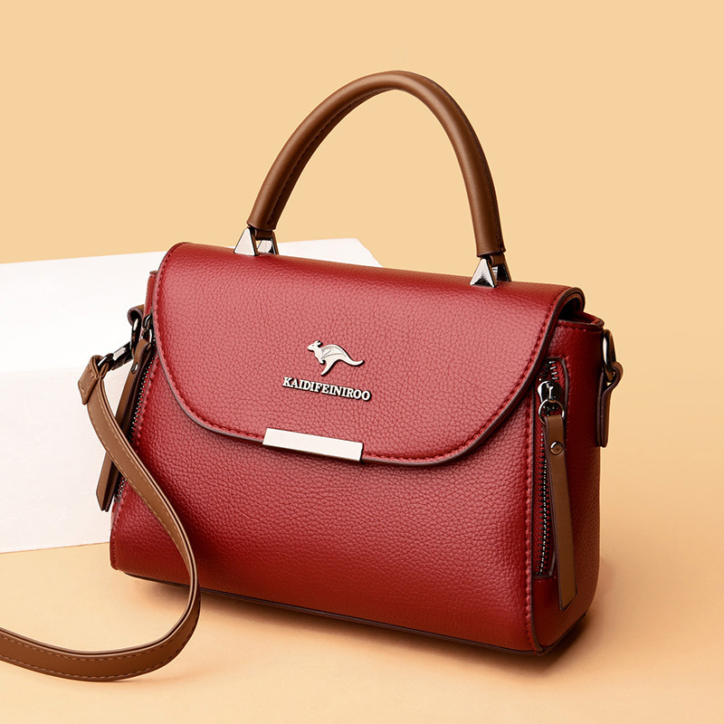 Handtasche für Damen ⎜ Elegante Umhängetasche mit Tragegriff und strukturierter Oberfläche für Alltag und Ausgehen