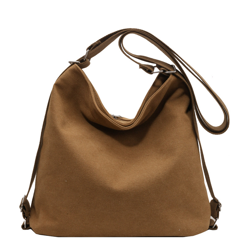 Umhängetasche für Damen ⎜ Geräumige Canvas-Tasche mit verstellbarem Riemen für Alltag und Freizeit