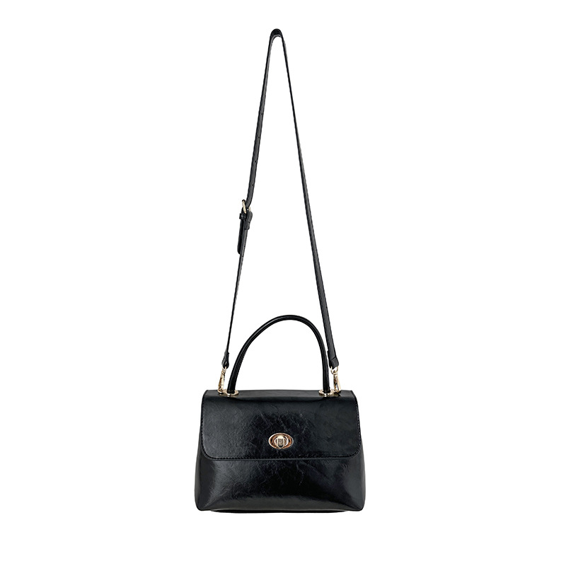 Handtasche für Damen ⎜ Elegante Umhängetasche in Lederoptik mit Drehverschluss und stabilem Tragegriff