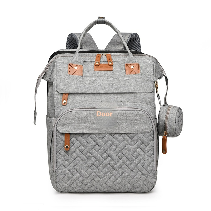 Wickelrucksack für Eltern ⎜ Großer Babyrucksack mit Flaschenfach, Isolierung und faltbarem Bett für unterwegs