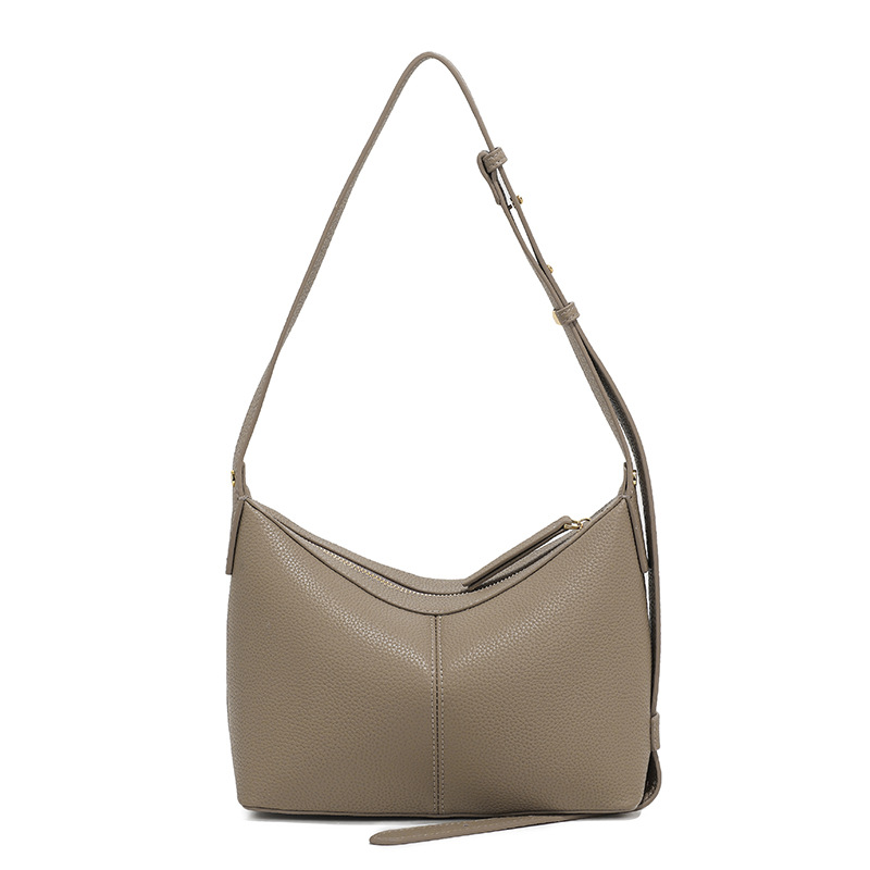Schultertasche für Damen ⎜ Elegante Henkeltasche aus Kunstleder mit schlichtem Design für Alltag und Büro