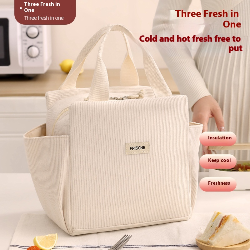 Lunch Bag für Damen ⎜ Tragbare Isoliertasche mit großem Fassungsvermögen für Schule und Büro