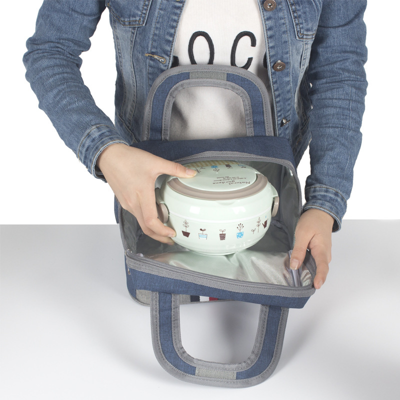 Lunchbag für Schule und Freizeit ⎜ Isolierte Tragetasche für Mahlzeiten mit praktischer Handhabung und sportlichem Design