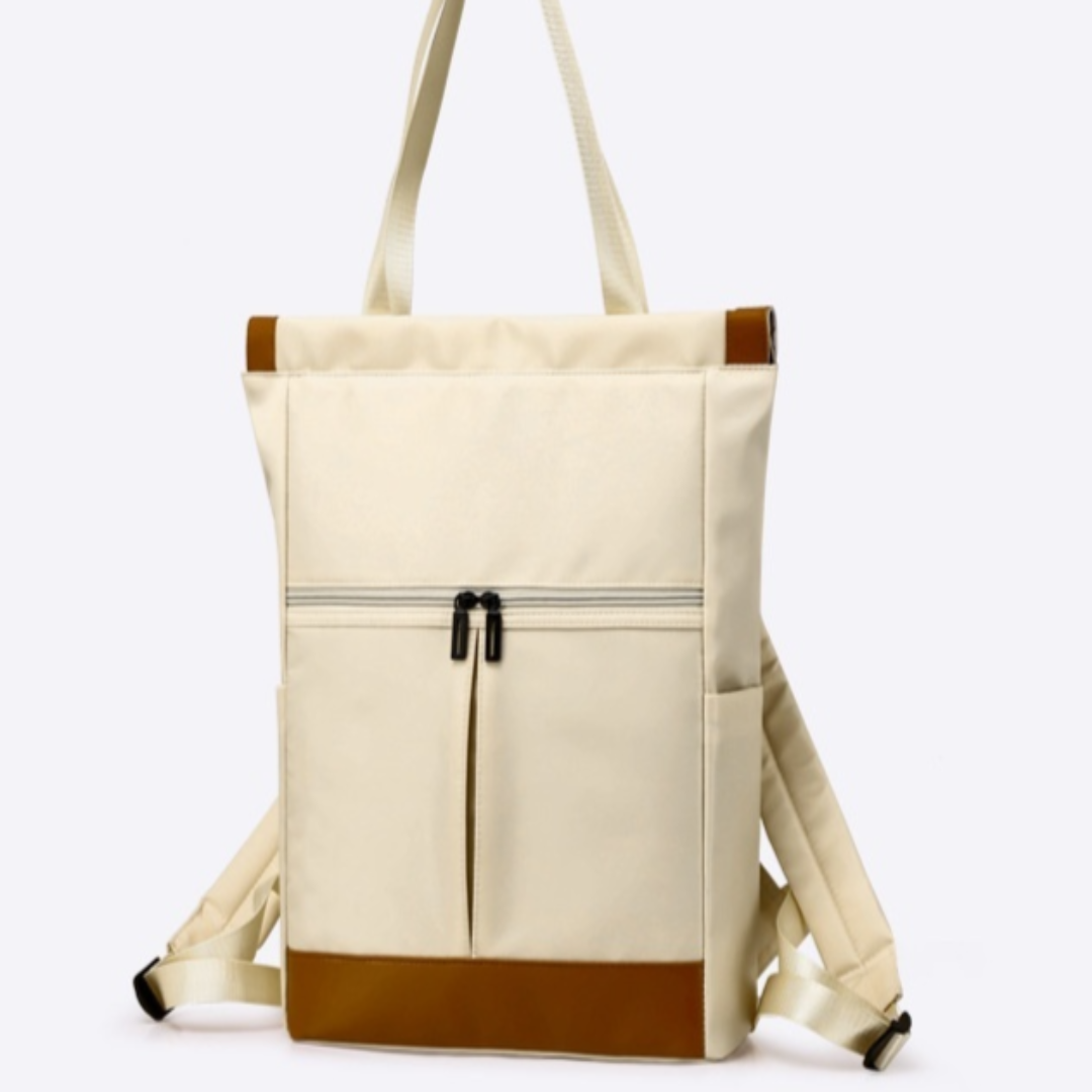 Damen Rucksack ⎜ Trendiger Freizeitrucksack mit Farbkontrast für Alltag und Reisen