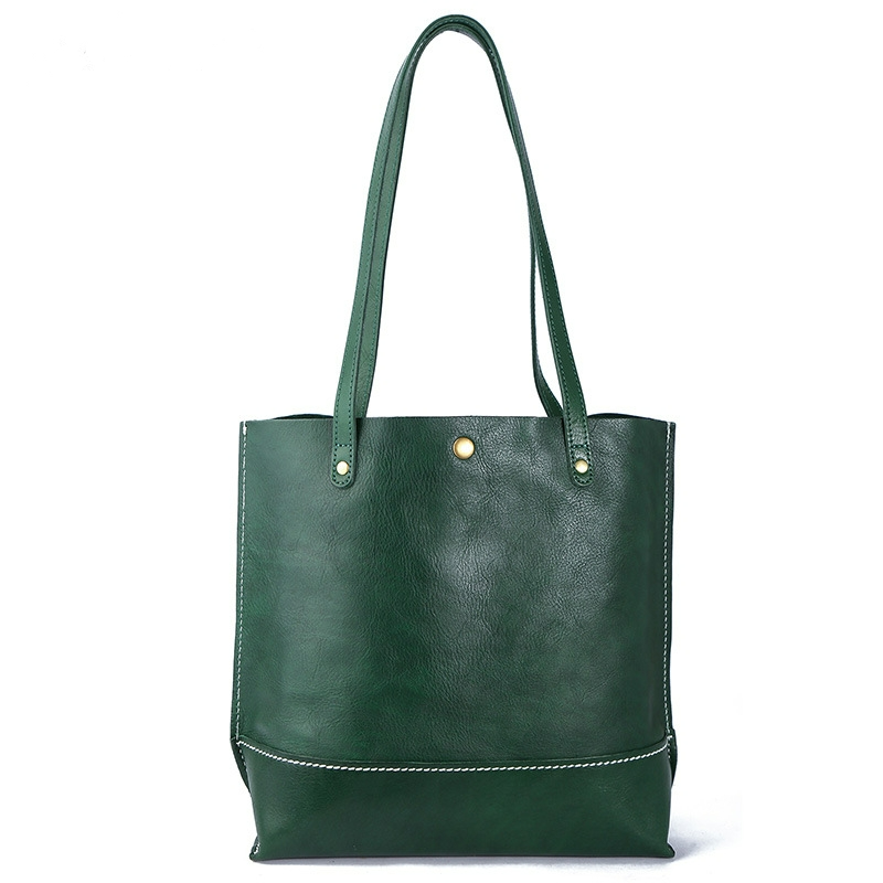 Shopper Tasche für Damen aus Echtleder ⎜ Geräumige Schultertasche für Alltag, Büro und Freizeitlooks