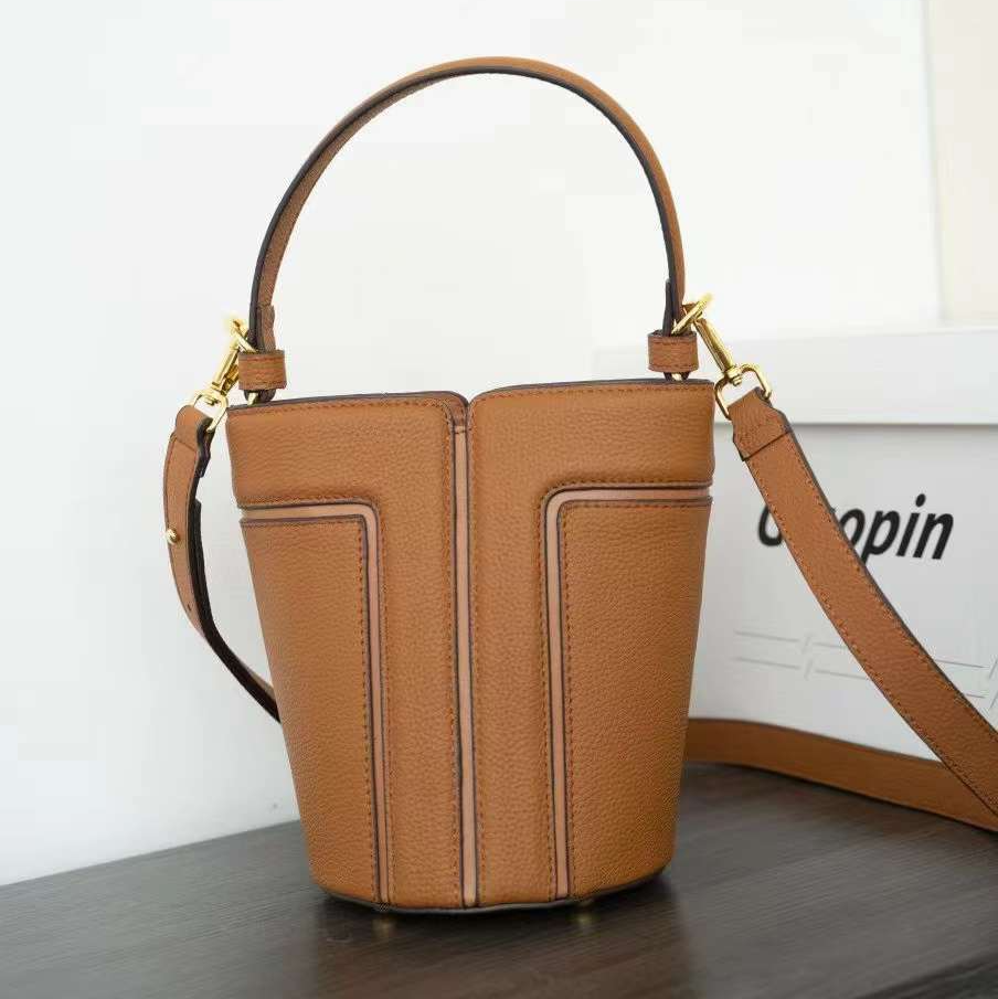 Damen Schultertasche ⎜ Stylische Bucket Bag mit großem Stauraum für Alltag und City-Look