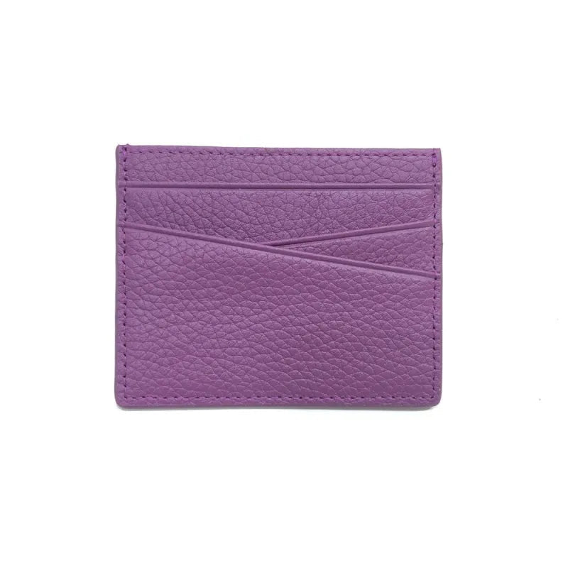 Kartenetui aus Leder für Damen und Herren ⎜ Schlanke Kartenhülle mit weichem Finish und Platz für Bankkarten