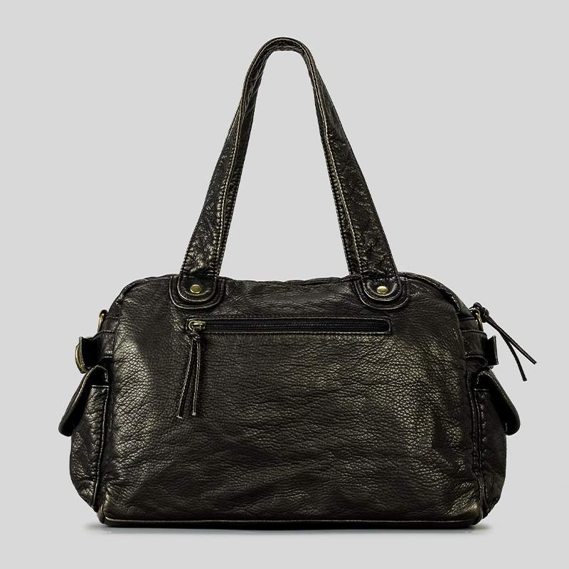 Retro Umhängetasche für Damen ⎜ Leder Tasche mit mehreren Fächern und praktischer Aufteilung