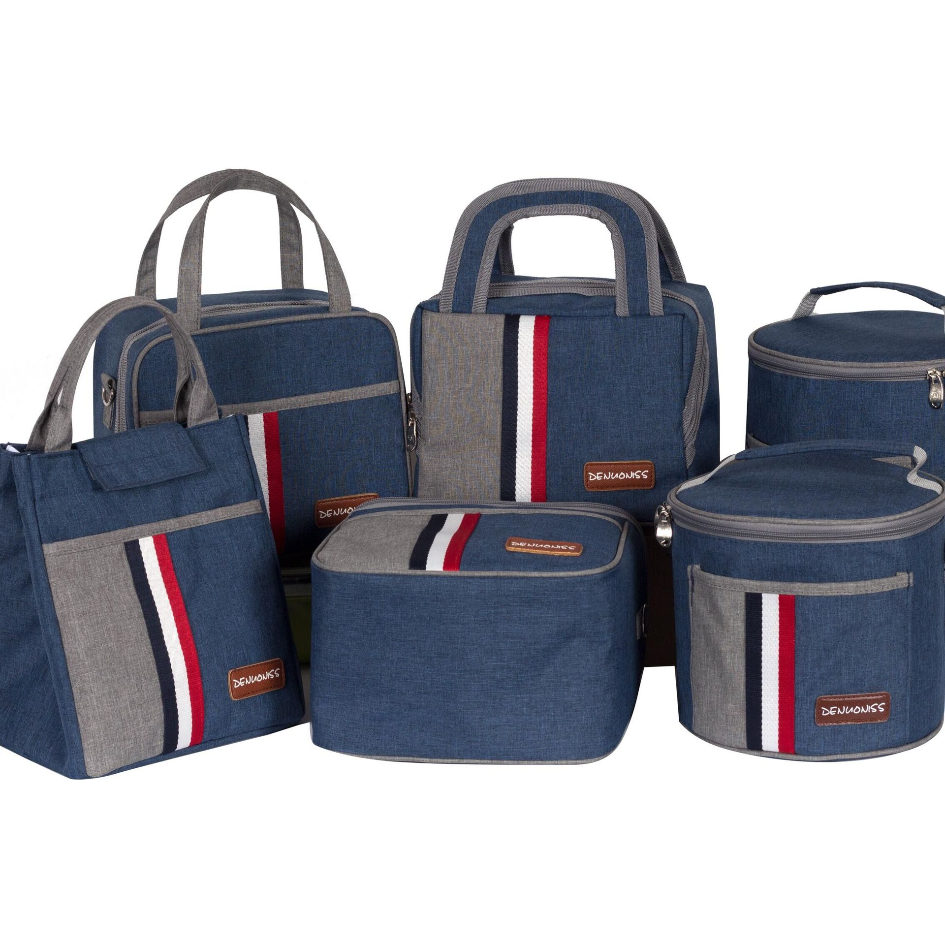 Lunchbag für Schule und Freizeit ⎜ Isolierte Tragetasche für Mahlzeiten mit praktischer Handhabung und sportlichem Design