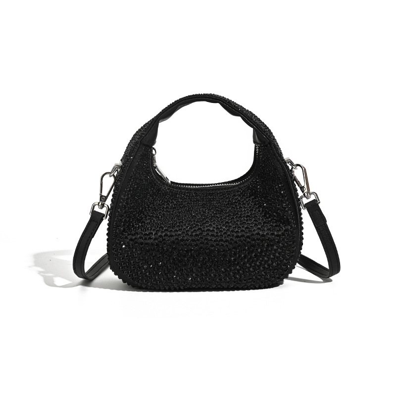 Abendtasche für Damen ⎜ Glitzernde Schultertasche mit Strassbesatz für Party, Event und besonderen Anlass