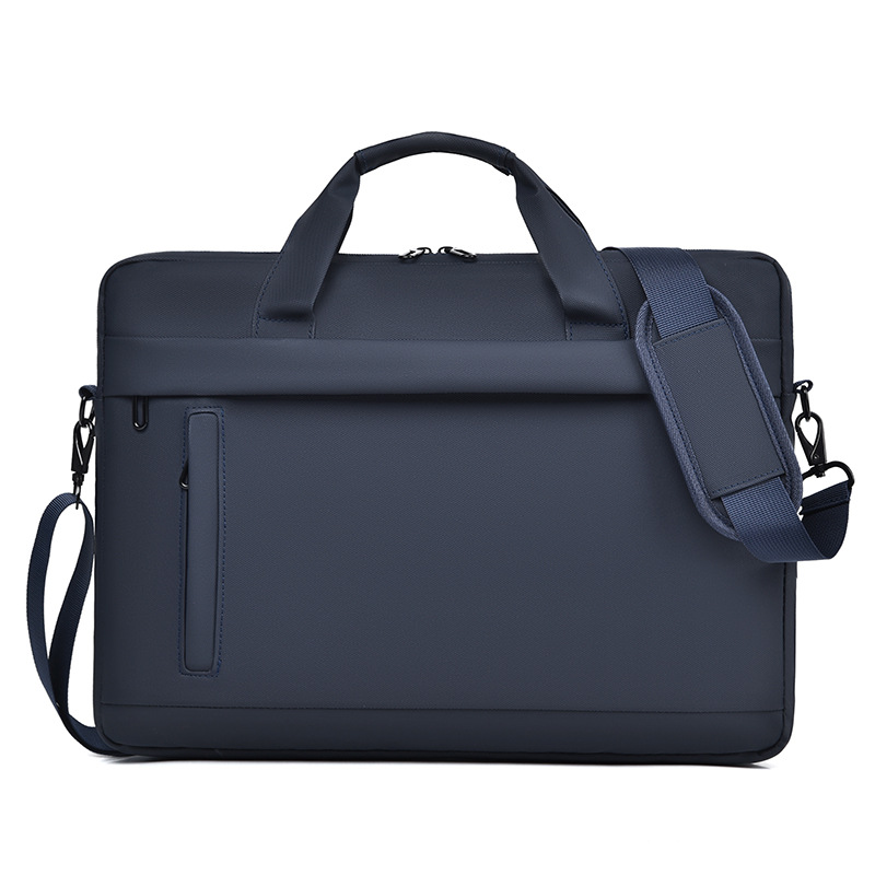 Laptoptasche für Herren ⎜ Schlichte Business-Tasche aus Leder mit großem Stauraum und Schultergurt