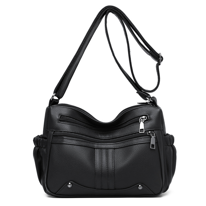 Damen Umhängetasche ⎜ Geräumige Schultertasche mit Praktischen Fächern und Verstellbarem Gurt
