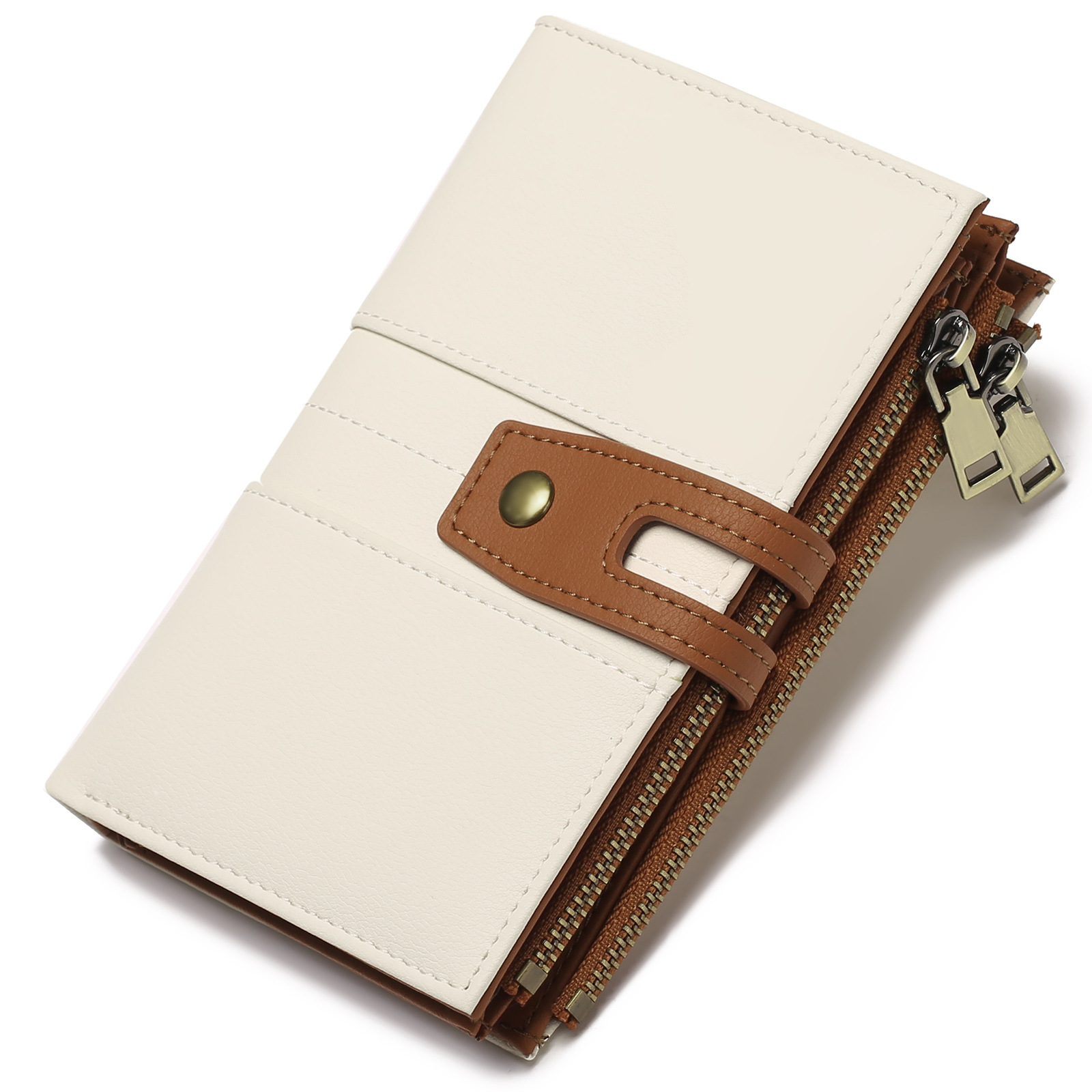 Kleingeldbörse für Damen ⎜ Kompakte Brieftasche aus Leder mit praktischem Münzfach und Fotoeinsatz