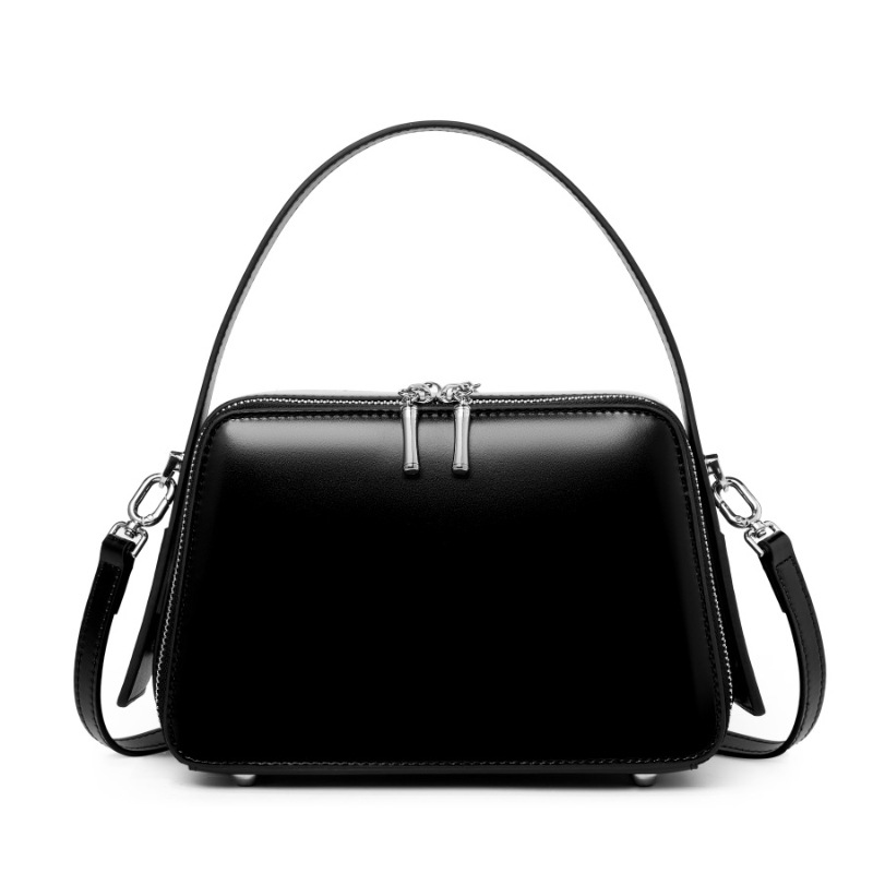 Damen Umhängetasche mit Reißverschluss ⎜ Elegante Handtasche für Büro und Alltag