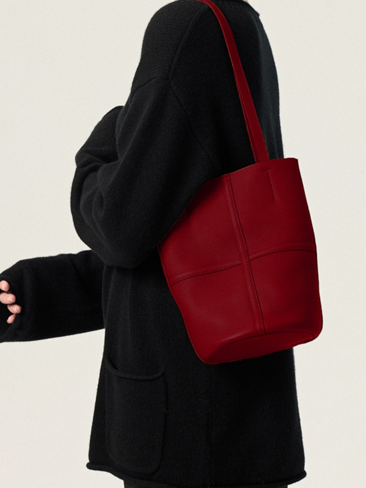 Große Damen Schultertasche ⎜ Modische Umhängetasche mit Viel Stauraum und Zeitlosem Design