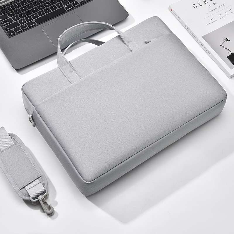 Laptoptasche für Damen und Herren ⎜ Wasserabweisende Schultertasche mit Stoßschutz und viel Stauraum