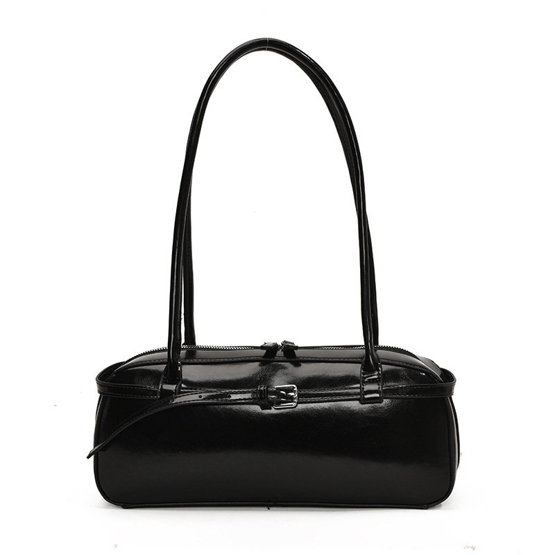 Handtasche für Damen ⎜ Schlanke Schultertasche in Lederoptik für Alltag und Büro