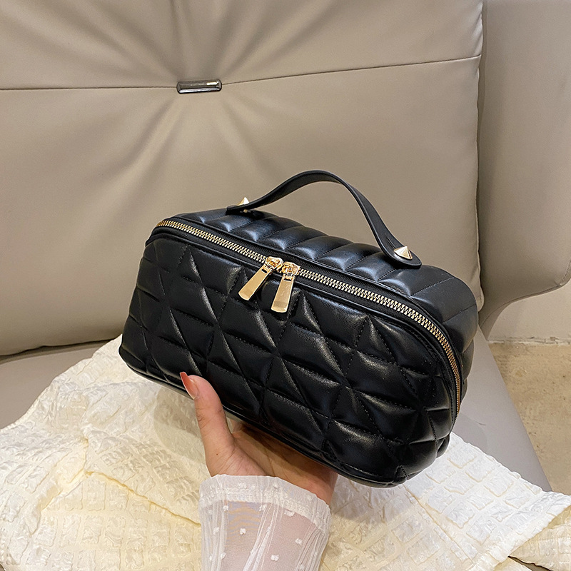 Kosmetiktasche mit Griff ⎜ Wasserabweisend und geräumig für Reise und Alltag