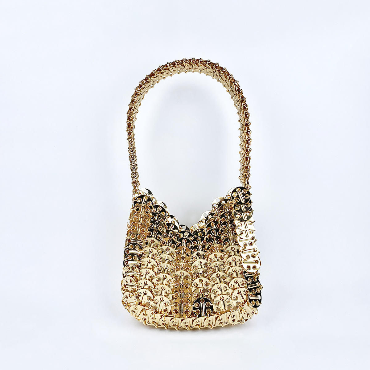 Metallic Schultertasche für Damen ⎜ Handgefertigt mit glänzendem Design für elegante Outfits