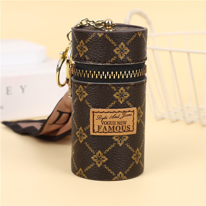 Mini Geldbörse ⎜ Kreative Schlüssel- und Münztasche im Vintage-Design mit praktischer Kettenaufhängung