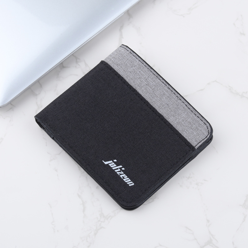 Herren Geldbörse im Farbkontrast ⎜ Schlanke Brieftasche mit modernem Design und praktischer Fächeraufteilung