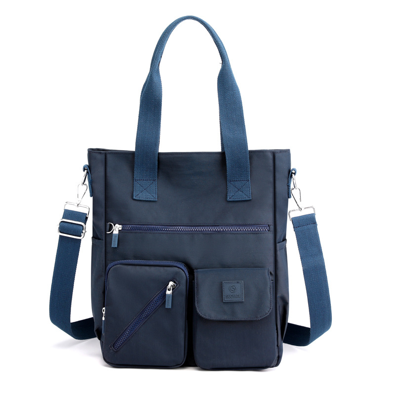 Nylon Damen Umhängetasche ⎜ Geräumige Tragetasche mit Viel Stauraum und Vielseitigen Taschen