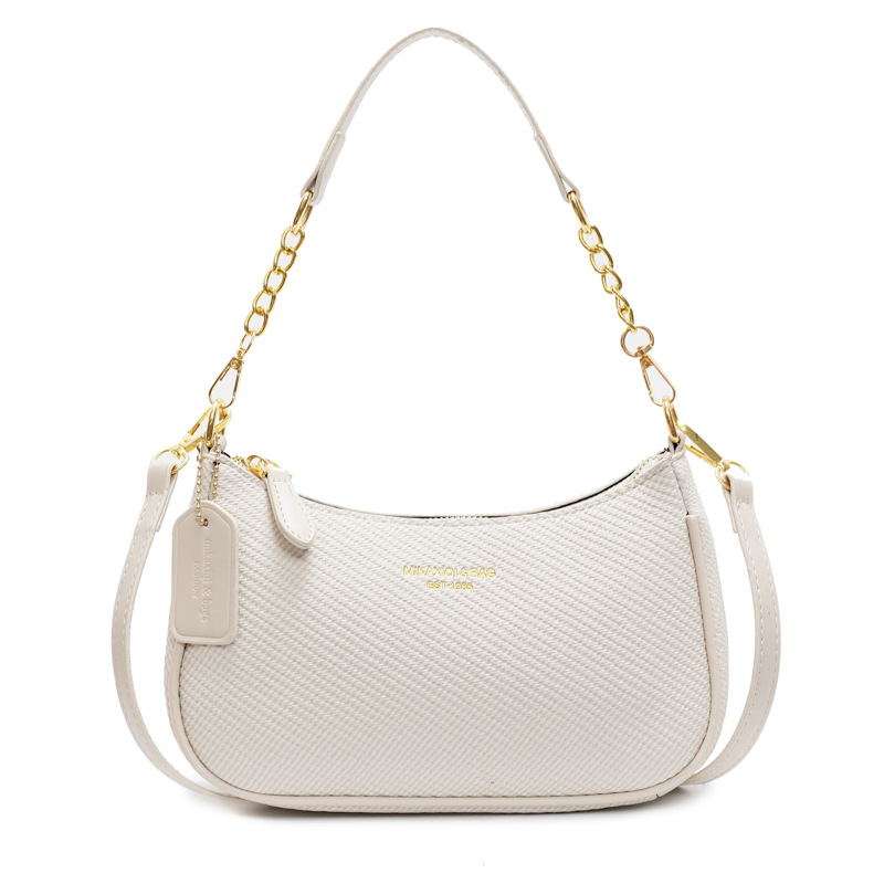 Schultertasche für Damen ⎜ Elegante Umhängetasche mit Kette für Alltag und Freizeit