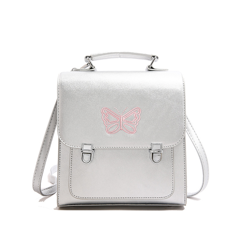 Rucksack für Damen ⎜ Modischer Alltagsrucksack mit Schmetterlings-Applikation und praktischem Design