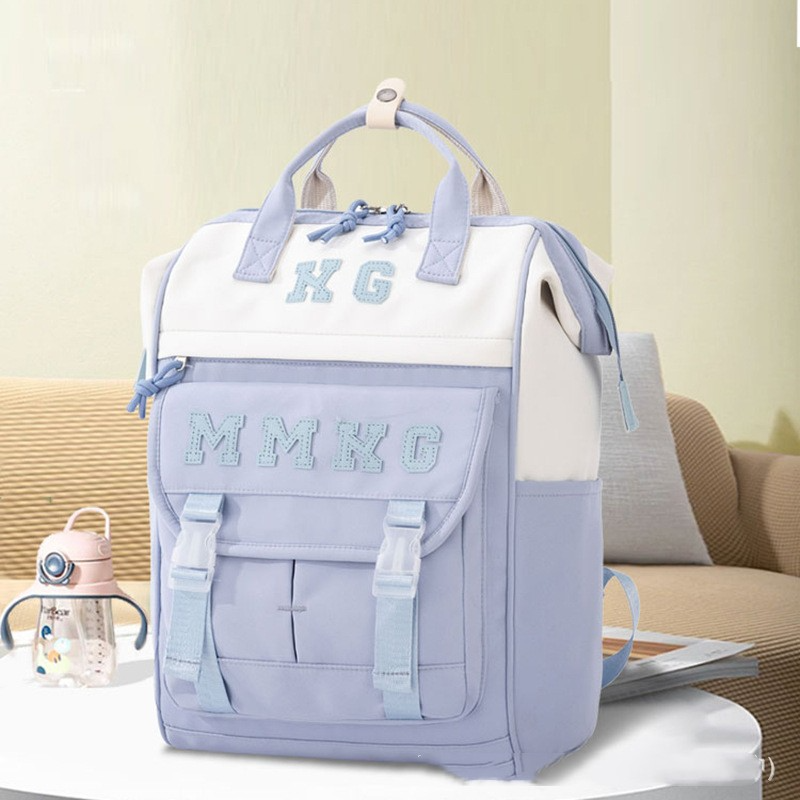 Schulrucksack Für Damen Im College-Stil ⎜ Modischer Tagesrucksack Mit Handgriff Und Gepolstertem Stauraum