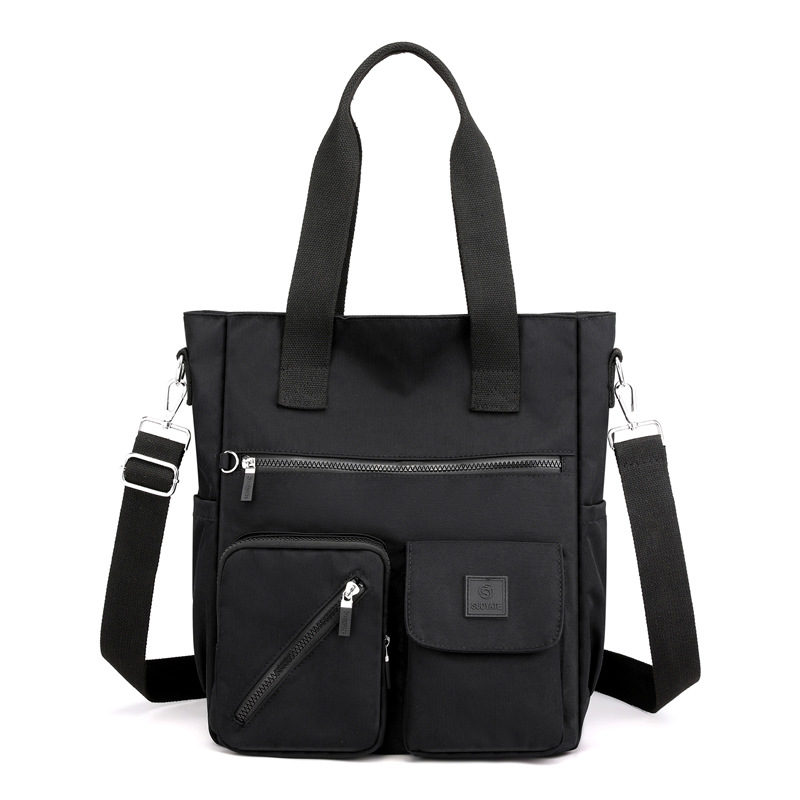 Nylon Damen Umhängetasche ⎜ Geräumige Tragetasche mit Viel Stauraum und Vielseitigen Taschen