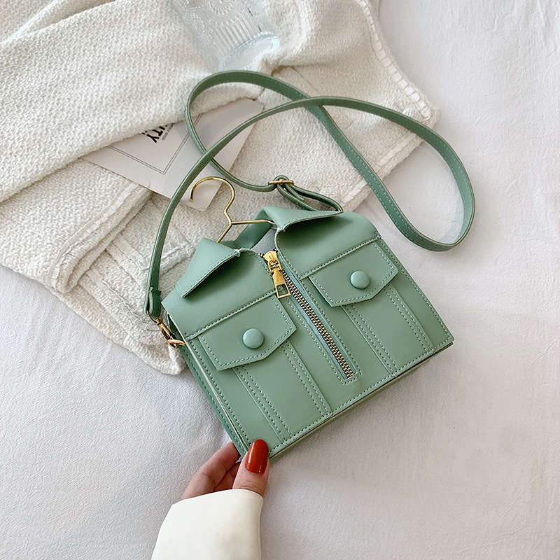 Damen Umhängetasche ⎜ Modische kleine Tasche mit Reißverschluss und verstellbarem Schultergurt
