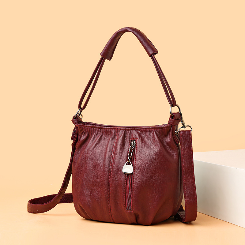 Handtasche für Damen ⎜ Vintage Umhängetasche mit viel Stauraum für Alltag, Reisen und Freizeit