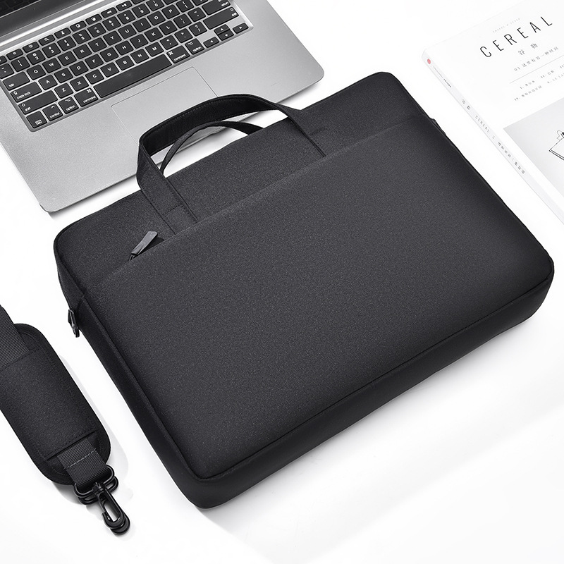 Laptoptasche für Damen und Herren ⎜ Wasserabweisende Schultertasche mit Stoßschutz und viel Stauraum