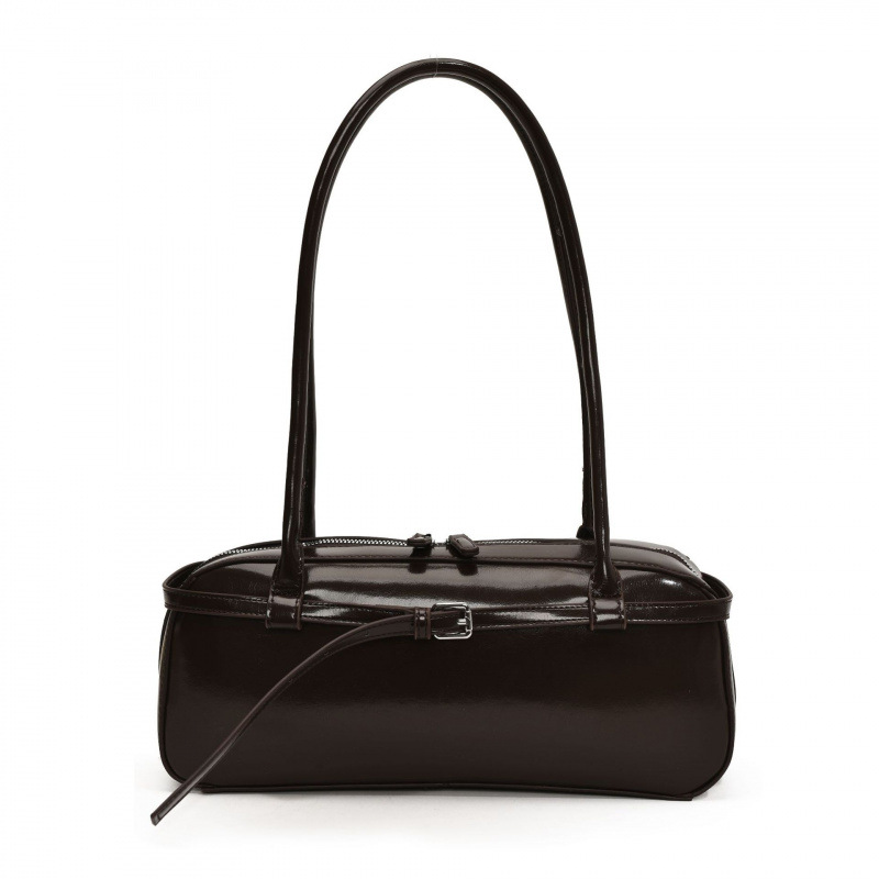 Handtasche für Damen ⎜ Schlanke Schultertasche in Lederoptik für Alltag und Büro