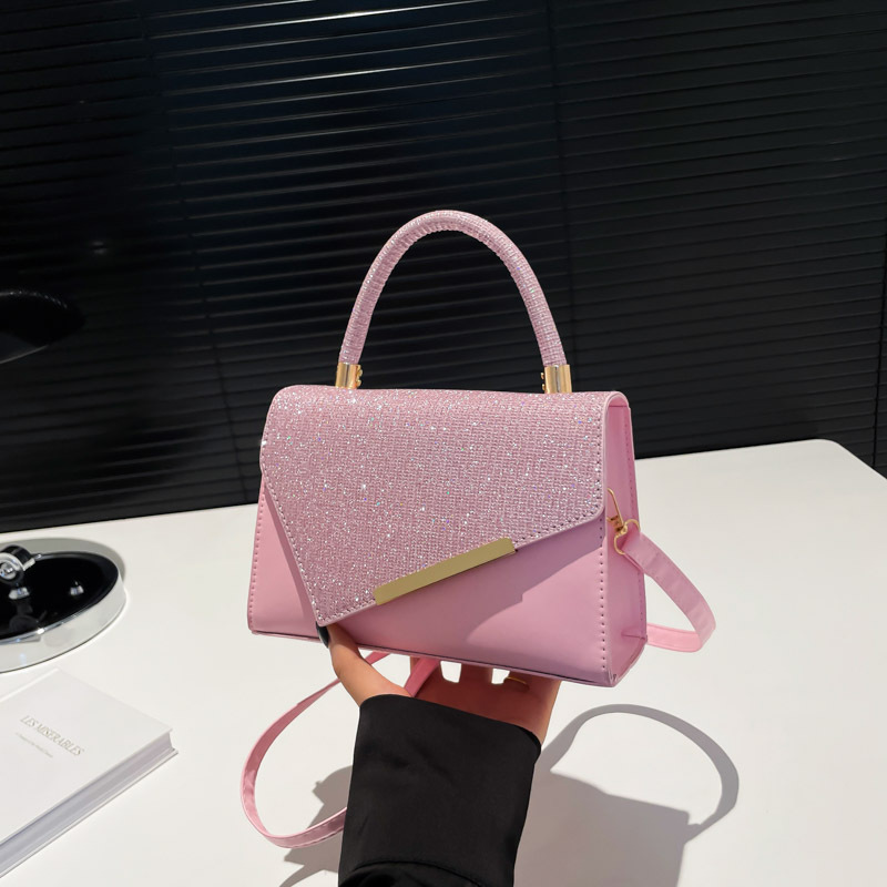 Handtasche für Damen ⎜ Elegantes Design mit funkelnden Strasssteinen und abnehmbarem Schulterriemen