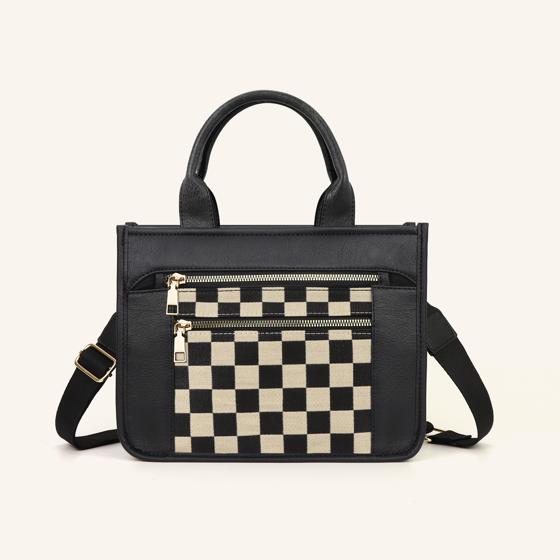 Tote Bag mit Schulterriemen ⎜ Robuste Tragetasche aus Leder für Reisen, Arbeit und Alltag