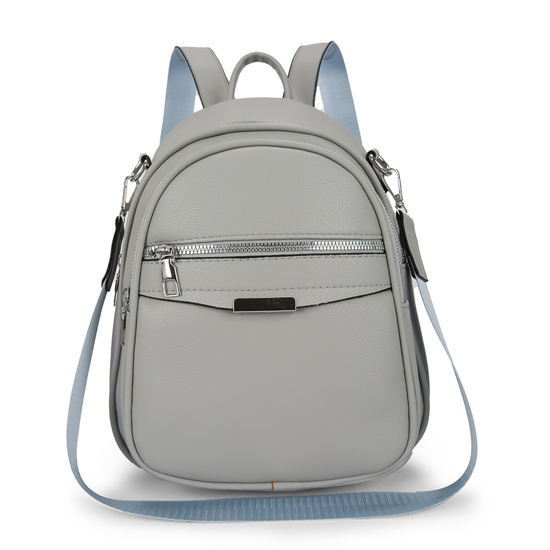 Damen Rucksack ⎜ Stylisher Leder-Rucksack mit praktischen Fächern für den Alltag und Reisen