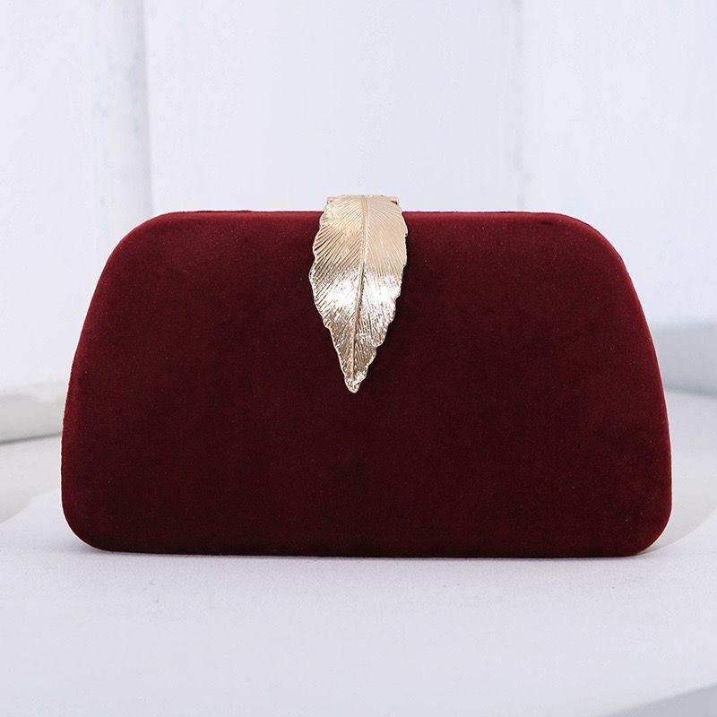 Abendtasche für Damen ⎜ Elegante Clutch mit Blattverschluss für festliche Outfits